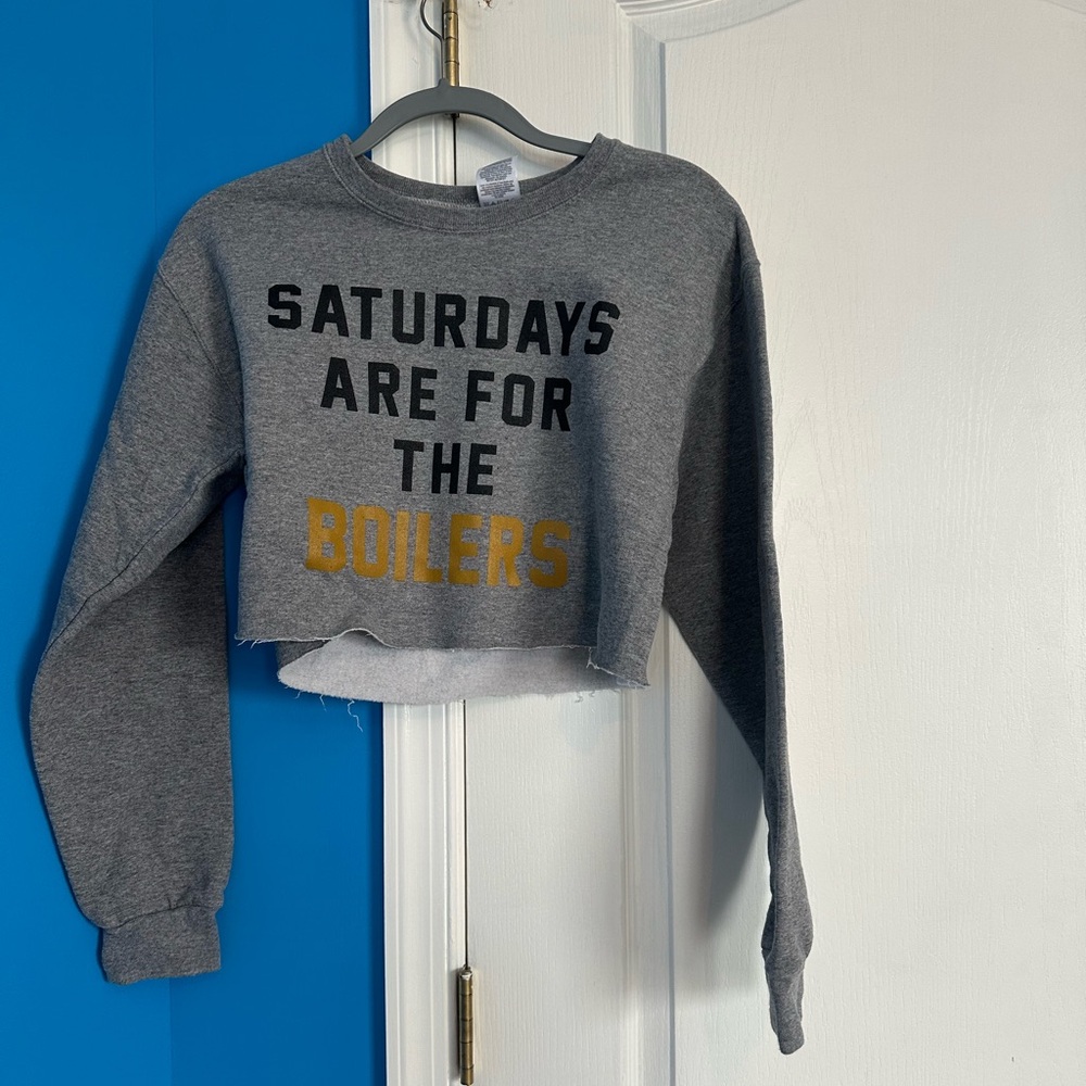 Cropped Purdue Sweatshirt